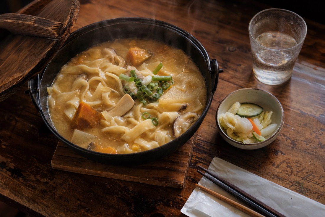 Hoto, the thick-noodle miso stew that is Yamanashi's regional dish