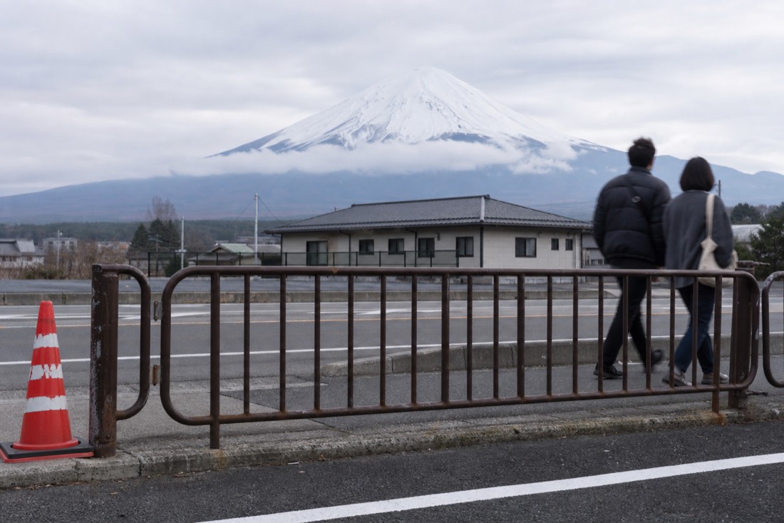 Barriers and painted lines now mark where photographers can stand